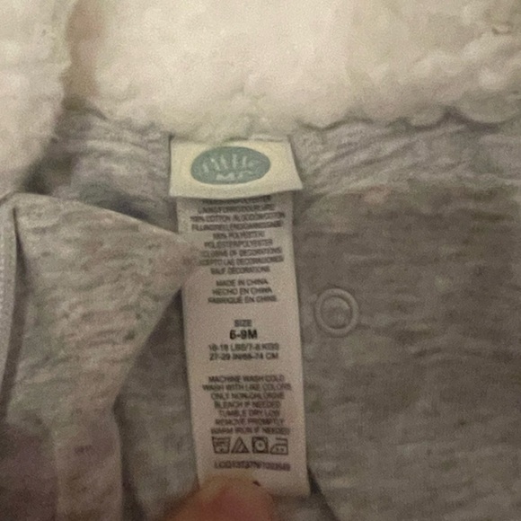 Little me Gray Winter Snowsuit  6-9 months - Picture 4 of 8